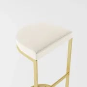 Aurélie Modern Bar Stool –  with Golden Base
