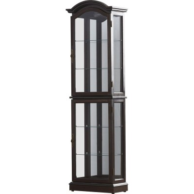 Ping Display Cabinet with Lighting – Natural Wood