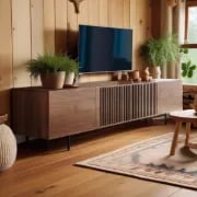 Picture of Tolira Modern TV Stand with Practical Design – Natural Wood