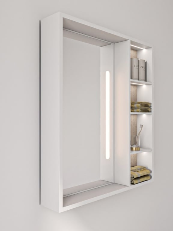Picture of Cavea – Smart LED Bathroom Mirror Cabinet with Storage Shelves