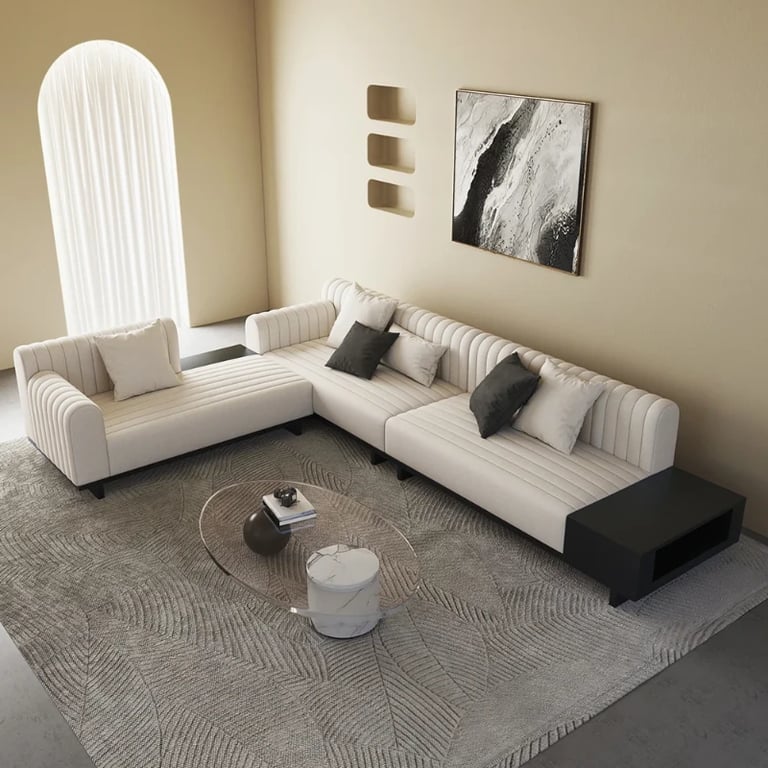 Picture of Cavallo L-Shaped Sectional – Natural Wood