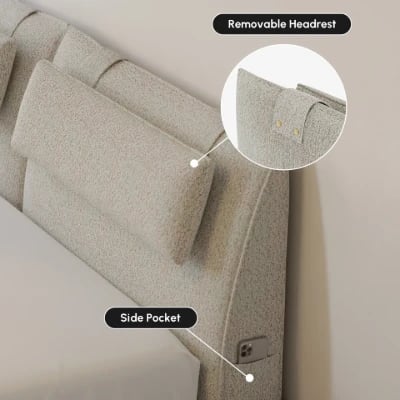 Picture of Velvion Modern Bed - Natural wood