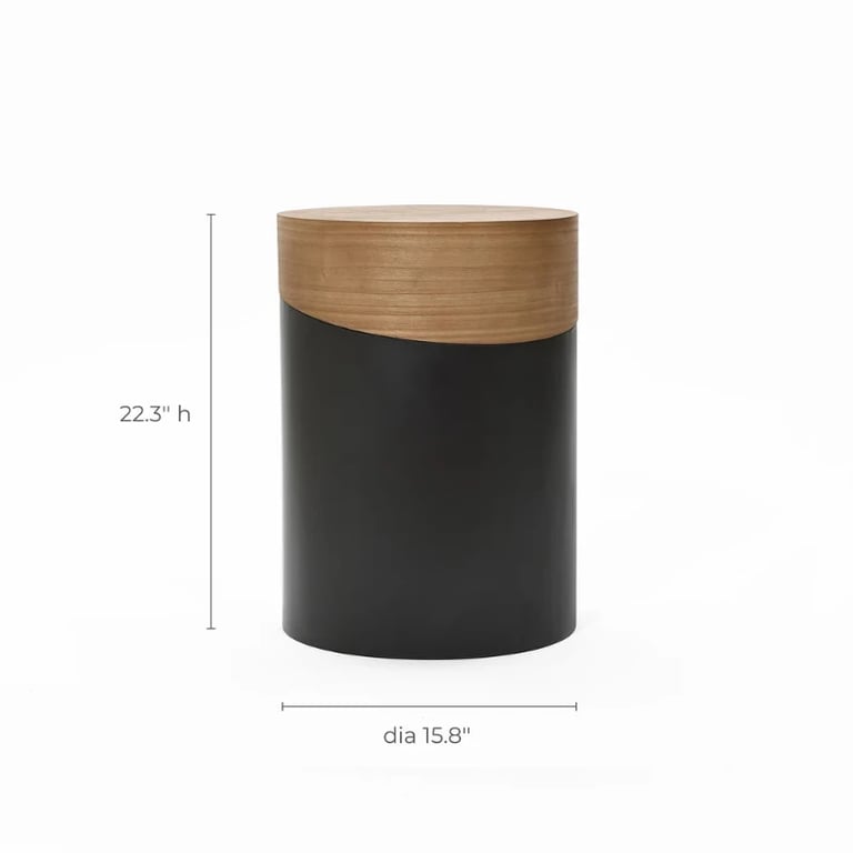 Picture of Drum Natural wood Side table