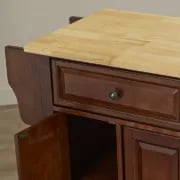 Talya Wide Rolling Kitchen Island