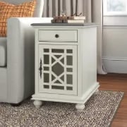 Picture of Ahmara Side table natural wood with storage