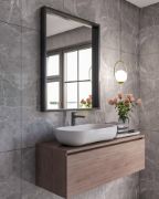 Picture of Orlina – Natural Wood Frame Bathroom Mirror