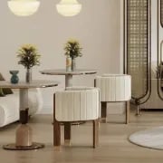 صورة كرسي أرلين العصري – مصنوع من الخشب الطبيعي  واستيل مقاوم للصدأ