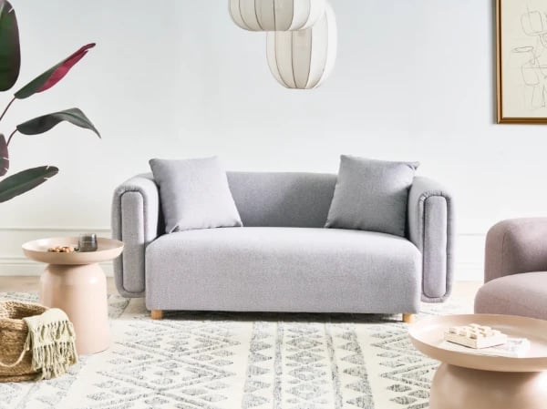 Joli Sofa - Modern 2-Seater Natural wood.