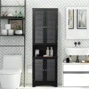 صورة خزانة حمام خشب طبيعي - أرميا