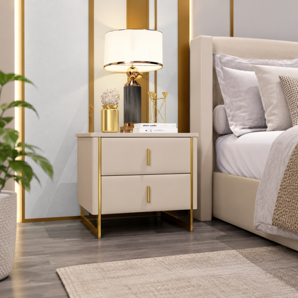 Picture of Jenive Modern Nightstand - 2 drawers