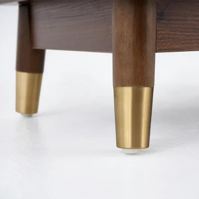 صورة خزانة كتب جاب - خشب الطبيعى مع إطار و درج معدنى