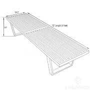 Mandrel century Platform Bench -6 Feet