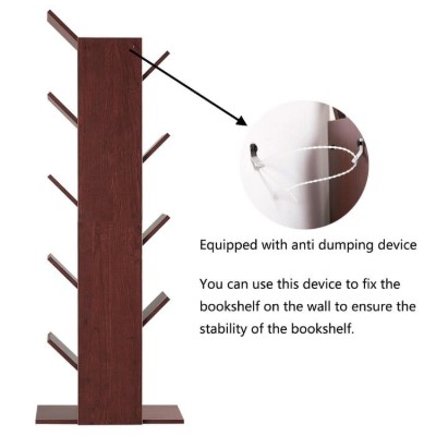 Picture of Pibble 9 -Tier Standard Bookcase - Brown