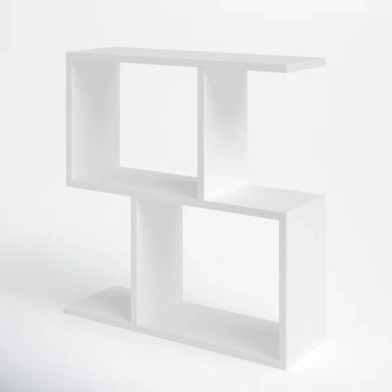 Picture of Kayli Natural wood side table - Four Shelves