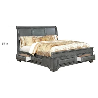 Picture of Oslo Natural Wood Bed – with Storage Drawers