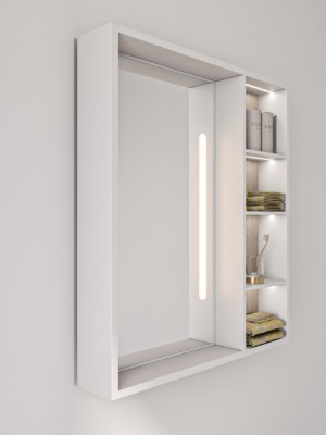 Picture of Cavea – Smart LED Bathroom Mirror Cabinet with Storage Shelves
