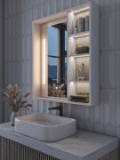 Picture of Cavea – Smart LED Bathroom Mirror Cabinet with Storage Shelves
