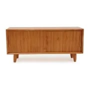 Liora – Slatted Natural Wood Storage Bench