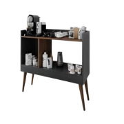 Picture of Rêverie Coffee Corner Cabinet – Dual Shelf Design with Wooden Legs