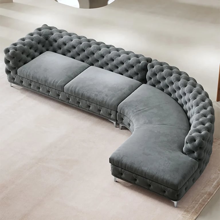 Picture of Montero Curved Sectional -Natural Wood
