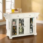 Talya Wide Rolling Kitchen Island