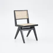 Picture of Rivo Black Wood & Cane Dining Chair