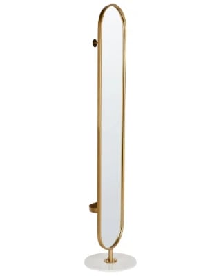 Picture of Pureté Floor Mirror - Natural wood Metal Frame.