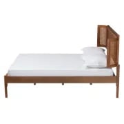 Picture of Marissa Natural Wood Bed with Curved Headboard