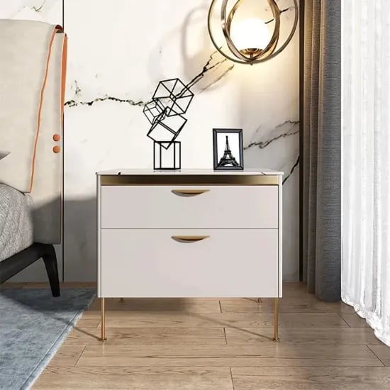 Picture of Fera Modern White Nightstand