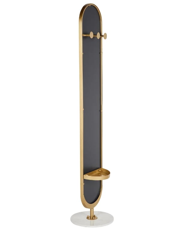 Picture of Pureté Floor Mirror - Natural wood Metal Frame.