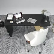 صورة رامفي – مكتب كتابة من الخشب الطبيعي مع إطار هندسي