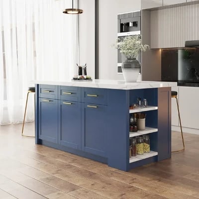 Grata Kitchen Island with Storage