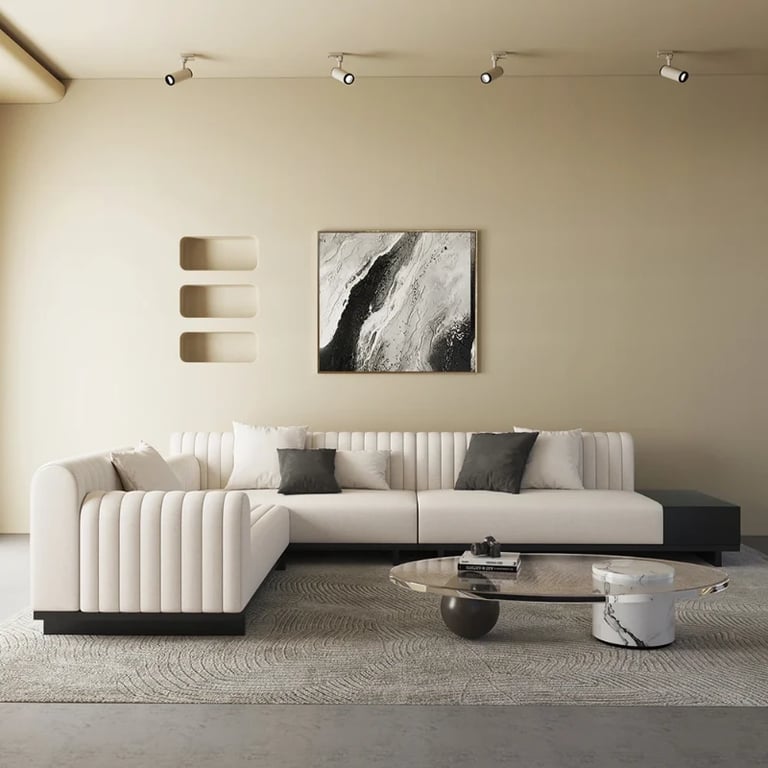 Picture of Cavallo L-Shaped Sectional – Natural Wood