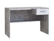 Picture of slate Modern Desk with Drawer & Lower Shelf – Natural Wood