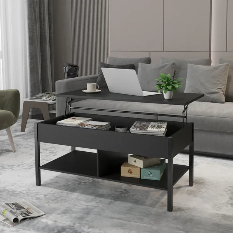 Gilbertville Lift Top 4 Legs 1 Coffee Table with Storage