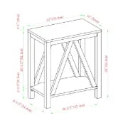 Picture of Stegen - Natural wood side table