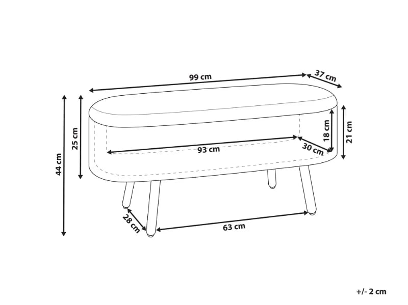 Picture of Ottoman Royal - Natural wood
