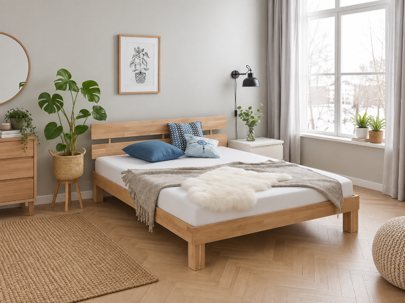 Picture of Kano – Natural Wood Bed