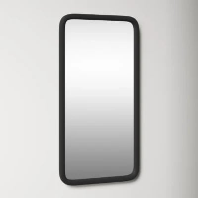 Aisja Rectangle Wood Wall Mirror