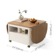 Picture of Ravon Oval Coffee Table – Natural Wood Top with Iron Frame