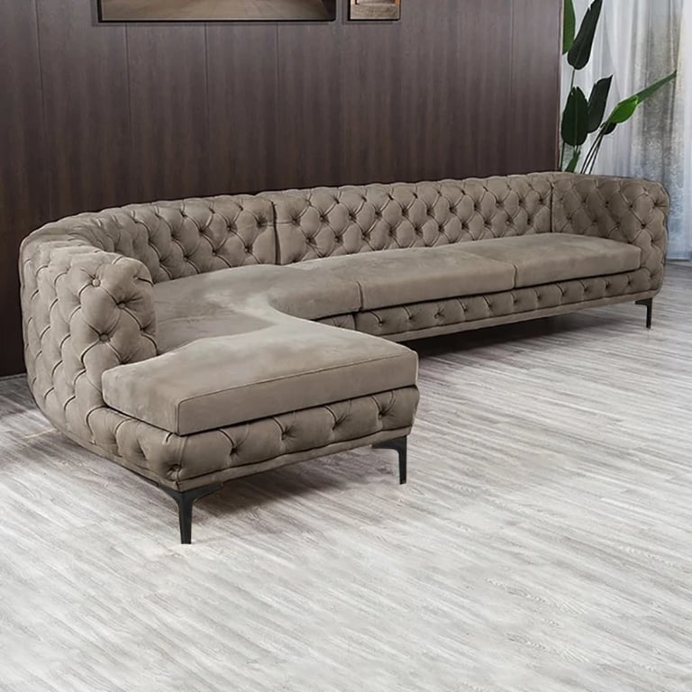 Picture of Montero Curved Sectional -Natural Wood