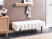 Picture of Ottoman  Velours - Natural wood.