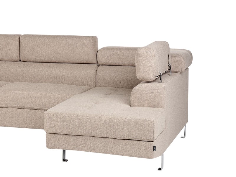 Picture of Norrea Corner Sofa – Natural Wood Frame with Adjustable Headrests