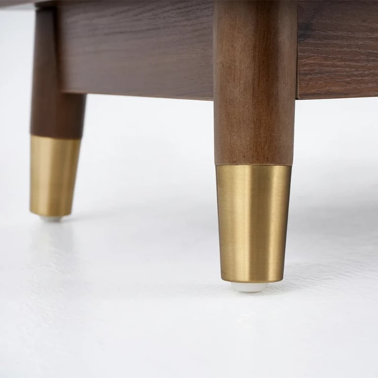 صورة خزانة كتب جاب - خشب الطبيعى مع إطار و درج معدنى