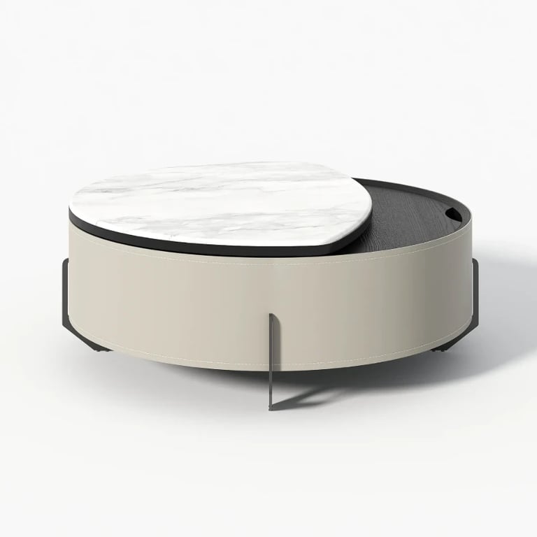 Picture of Mavero Natural Wood  Marble Lift Coffee Table – Smart Design