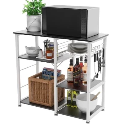 Slushy Rolling Kitchen Island with Metal Frame