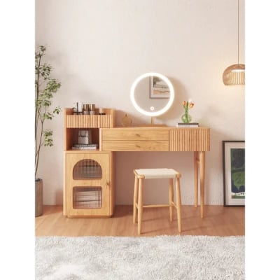 Picture of Vanity Set Makeup Table with 3 Drawers Jessy