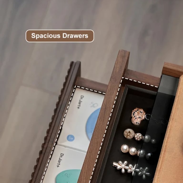 صورة طاولة غرفة نوم حديثة جرانيل - خشب طبيعي