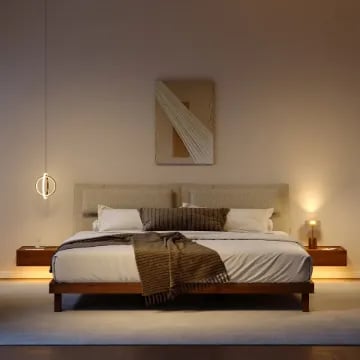 Picture of Velmor Modern Bed - Natural Wood