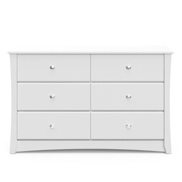 Crescent 6 Drawer Double Dresser